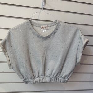 Beach Riot Gray Crop Top
